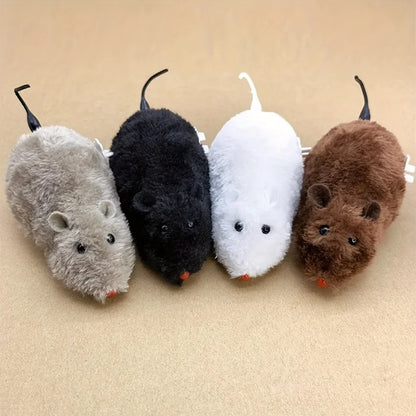 Fun and Interactive Plush Wind-Up Mouse Toy