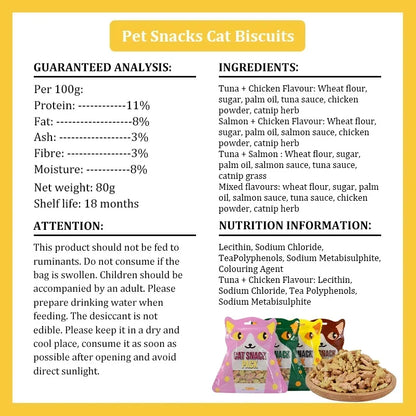 Cat Biscuits Salmon Snacks