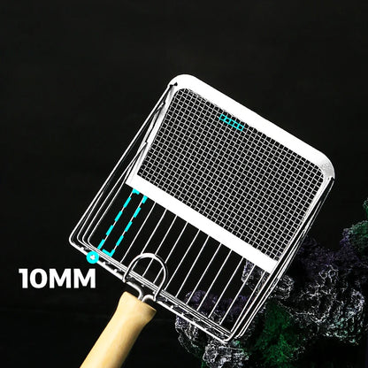 Stainless Steel Wooden Handle Cat Litter Shovel