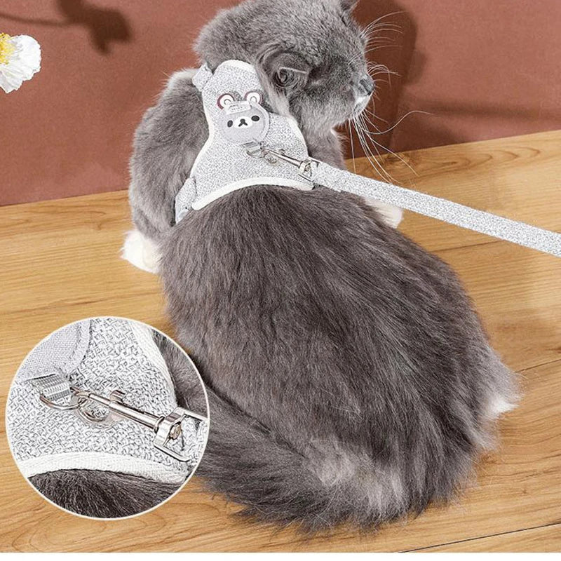 Polyester Adjustable Cat Harnesses With Belt