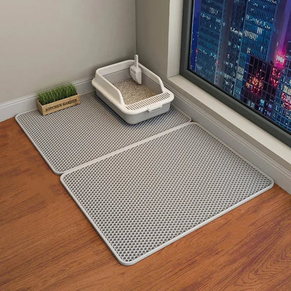 Non-slip Double Layer Cat Litter Mat