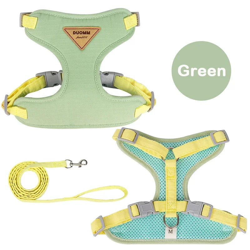 Quick Release Puppy Harness Leash Set