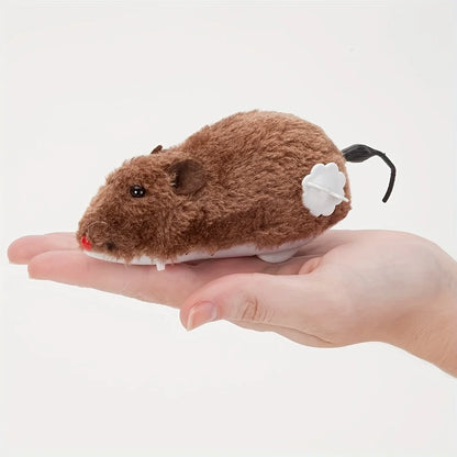 Fun and Interactive Plush Wind-Up Mouse Toy